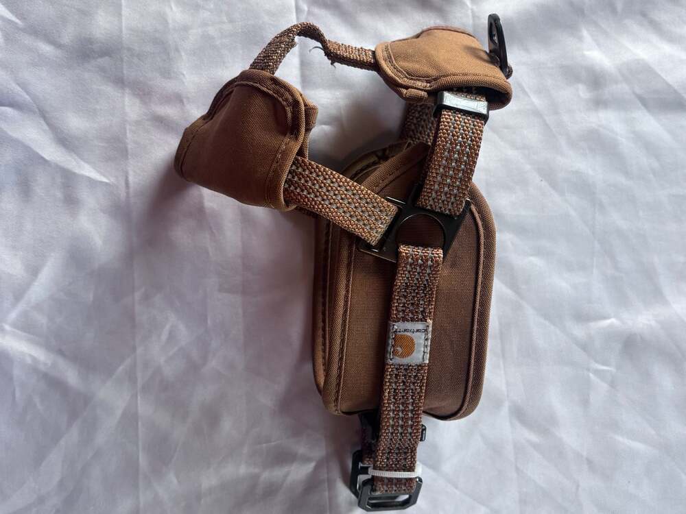 Carhartt Brown Dog Harness With Pouch